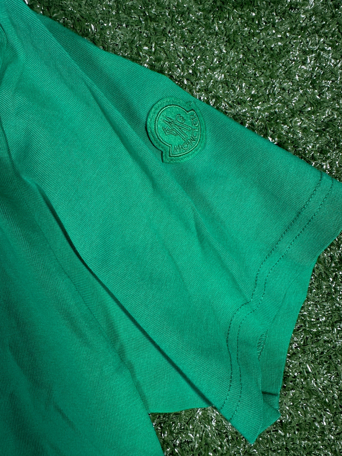 Moncler Green 'Bubble Running' Brand New Men's T-Shirt - Size Small