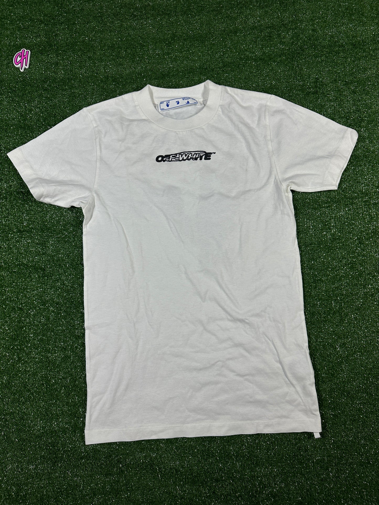 Off-White 'Hand painters' Graphic White T-Shirt (Used) - Size XS