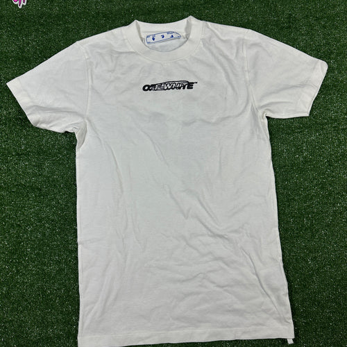 Off-White 'Hand painters' Graphic White T-Shirt (Used) - Size XS