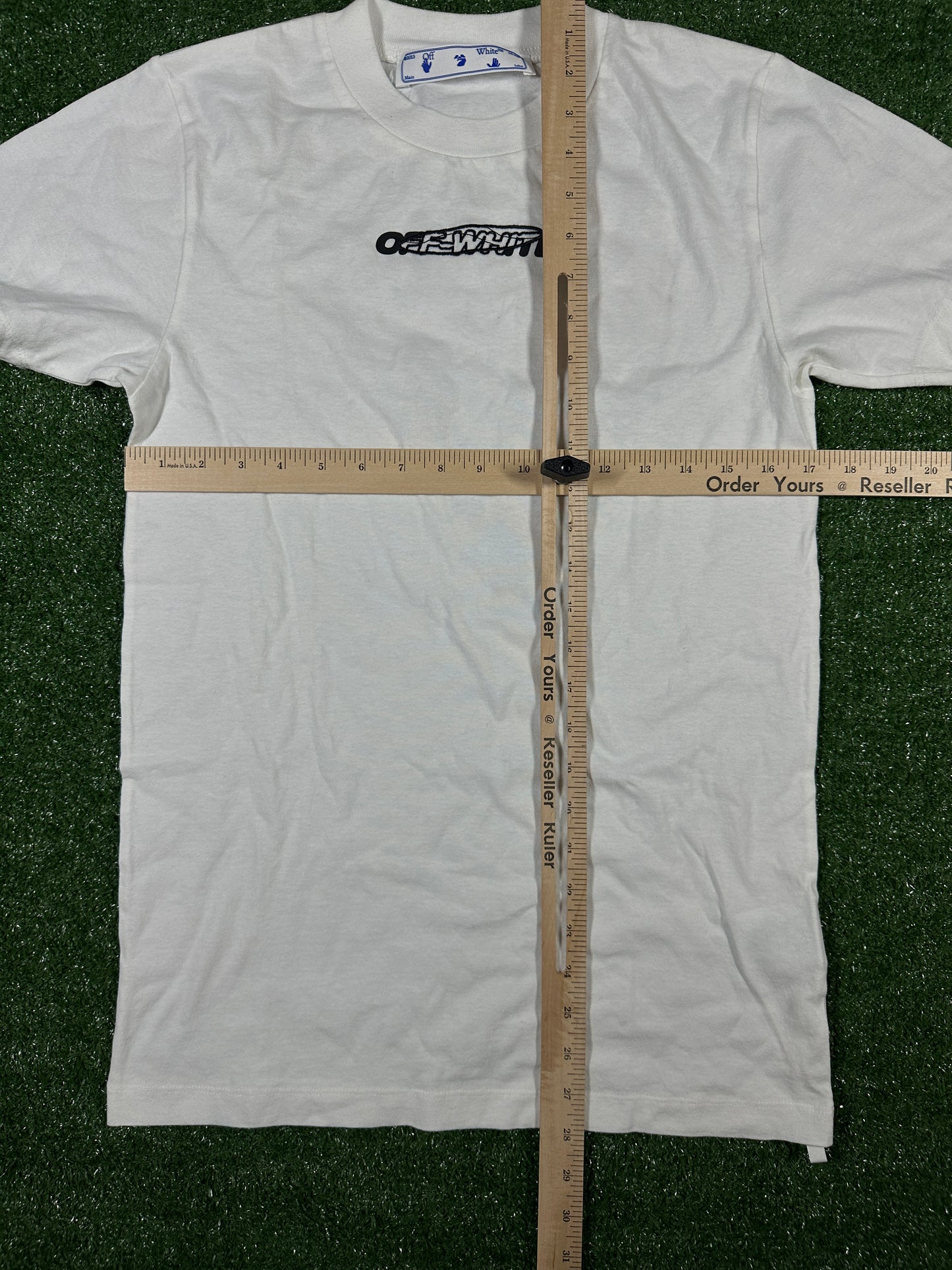 Off-White 'Hand painters' Graphic White T-Shirt (Used) - Size XS