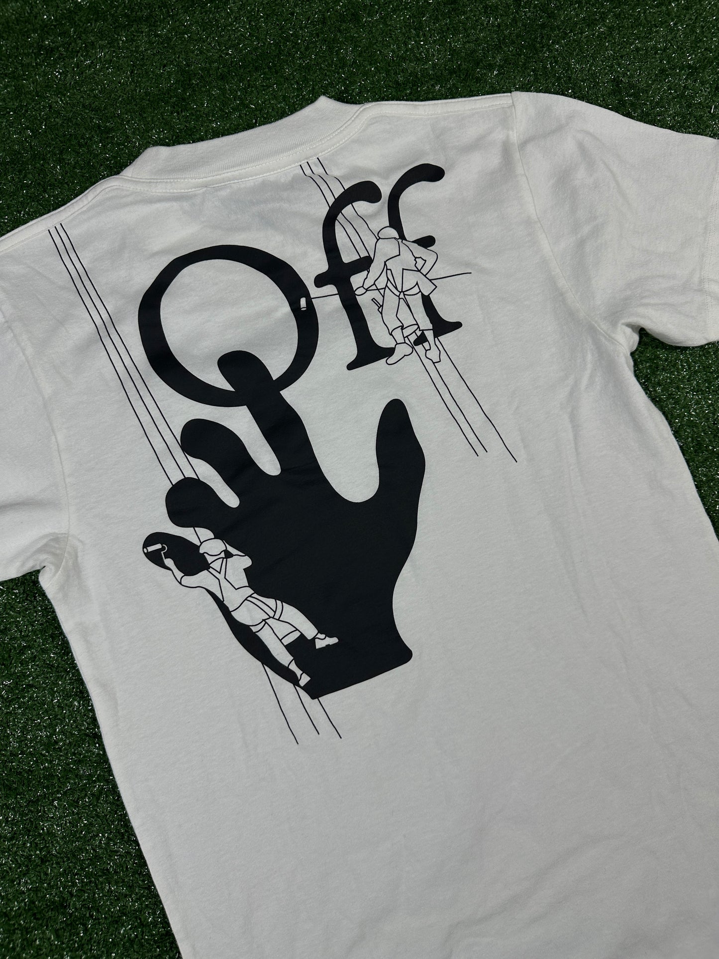Off-White 'Hand painters' Graphic White T-Shirt (Used) - Size XS
