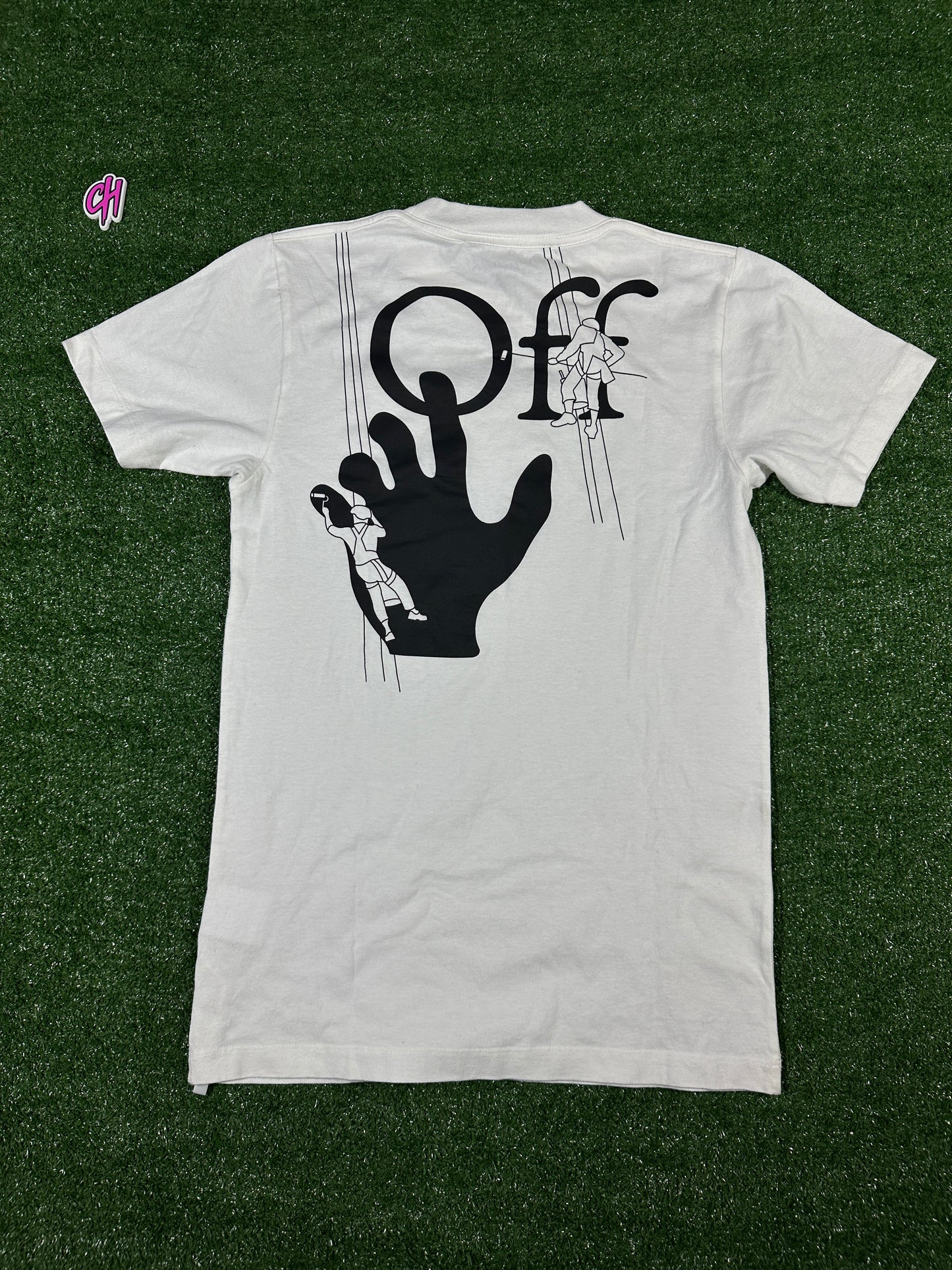 Off-White 'Hand painters' Graphic White T-Shirt (Used) - Size XS