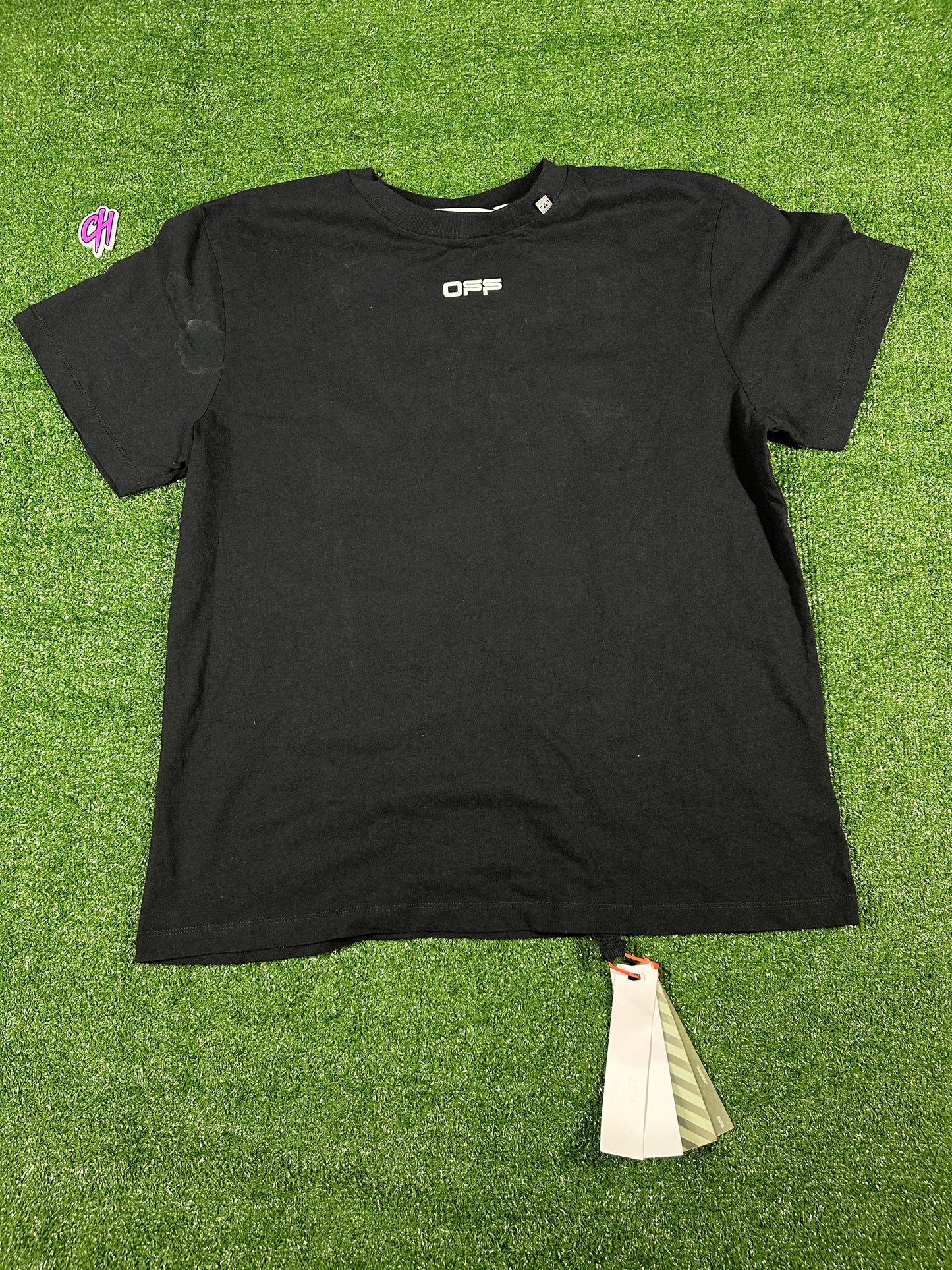 Off-White Caravaggio Painting Graphic Black/White T-Shirt (USED) - Size XXS