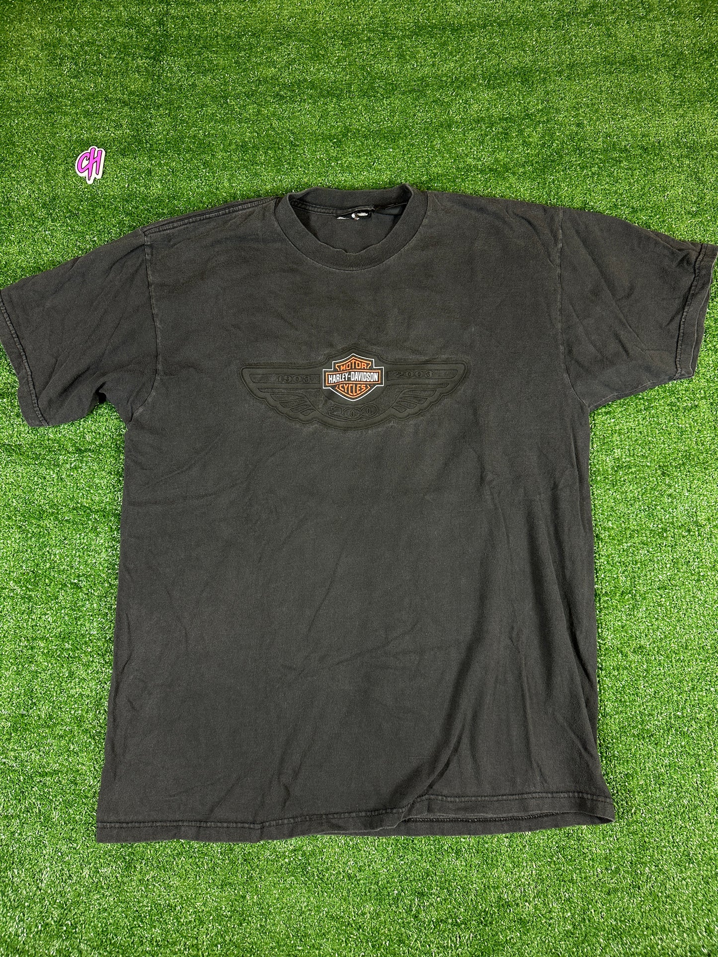 Harley Davidson Official Men's Used Vintage T-Shirt - Size Large