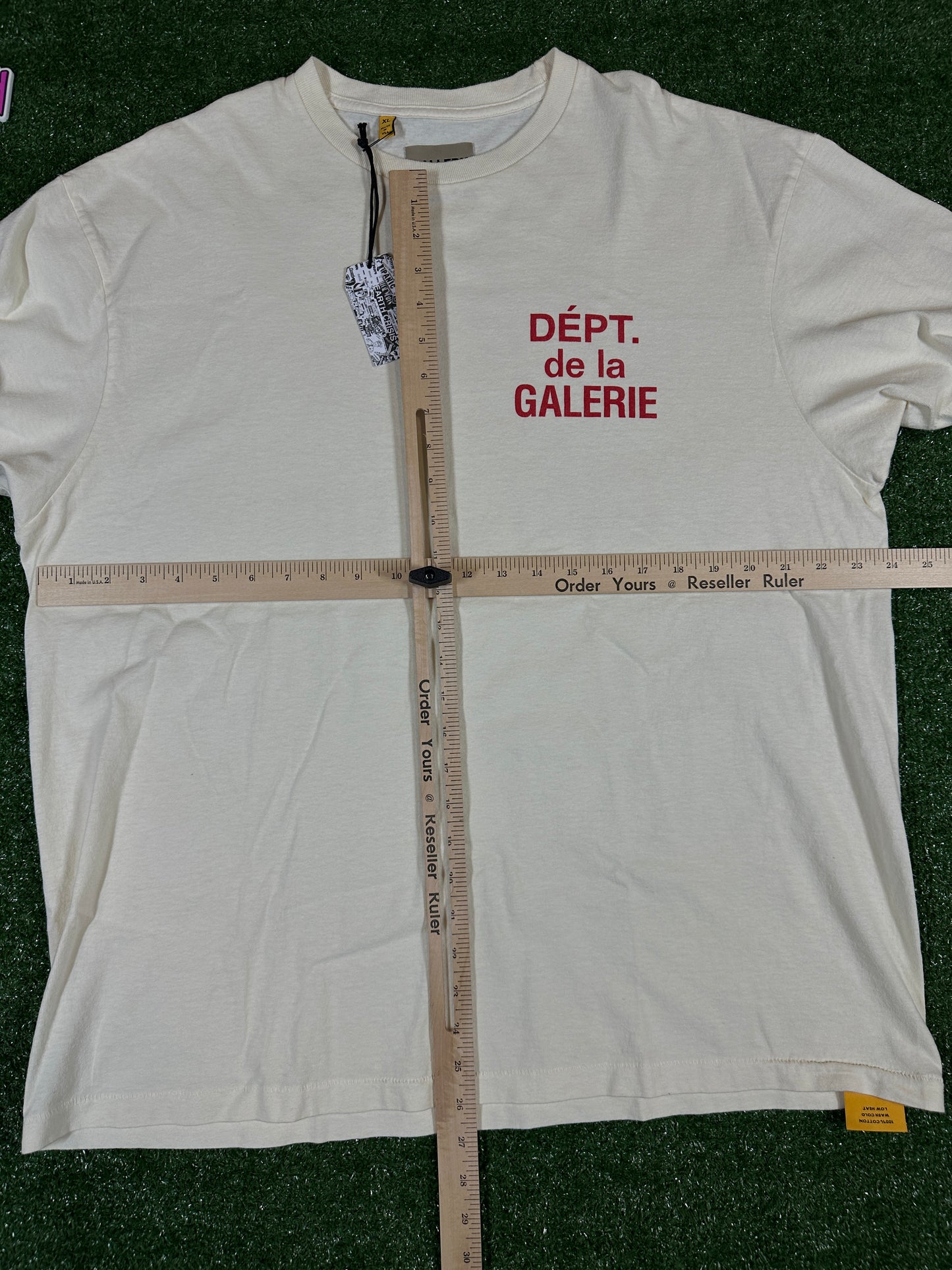 Gallery Dept. French Logo Cream T-Shirt New With Tags - Size XL