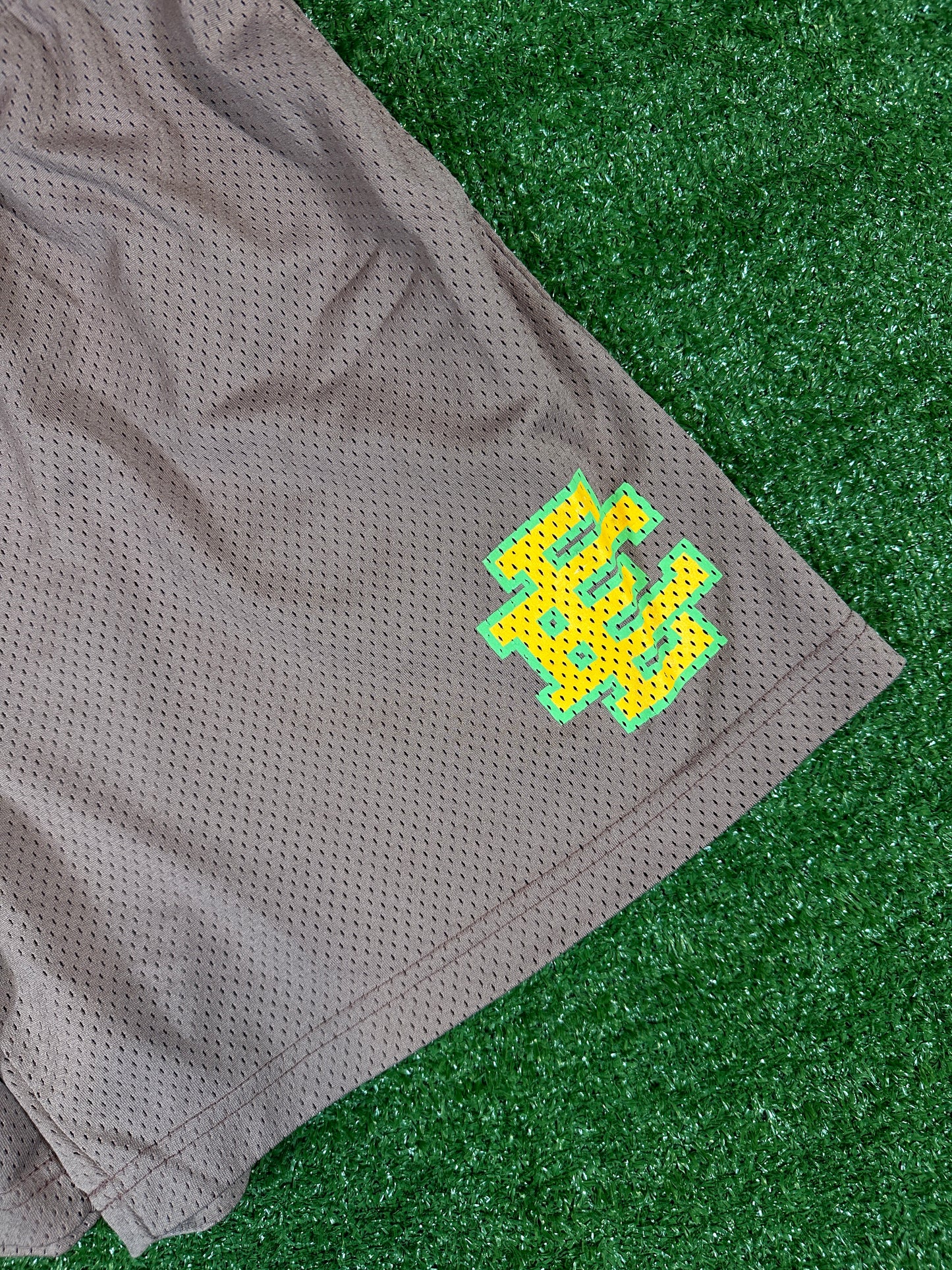 Eric Emmanual Brown/Neon Basic Men's Shorts (USED) - Size XL