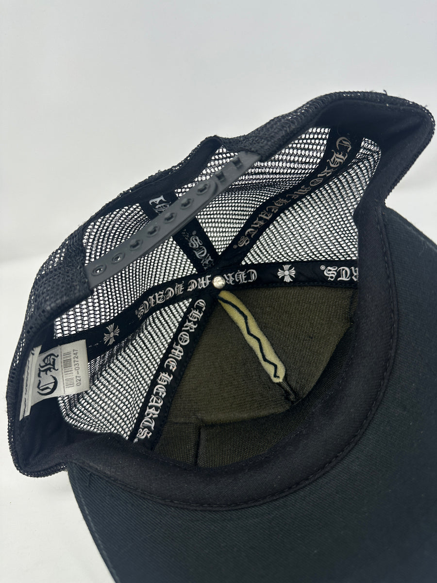 Chrome Hearts CH Hollywood Trucker Hat (USED) Authentic Chrome