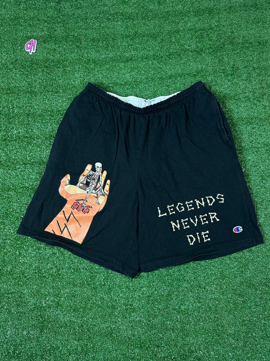 Champion X Juice Wrld 'Legends Never Die' Shorts (USED) - Size Large