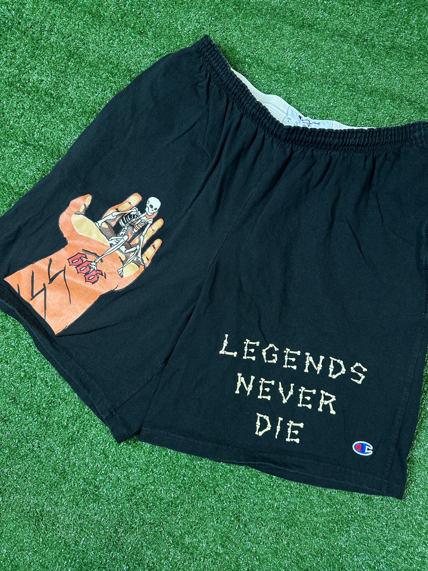 Champion X Juice Wrld 'Legends Never Die' Shorts (USED) - Size Large