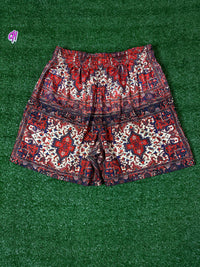 Eric Emanuel Basic EE Red Tapestry Shorts (USED) - Size XL