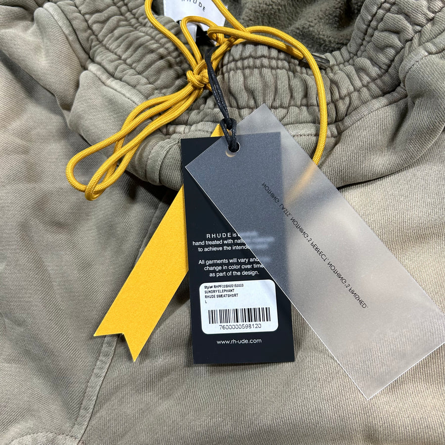 RHUDE Authentic Mens Sweatshorts 'Sundry Elephant' Size Medium Shorts MSRP:$675.00