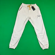 RHUDE Authentic Men's Heavyweight Embroidered Logo Sweatpants in Bone SM MSRP: $765.00
