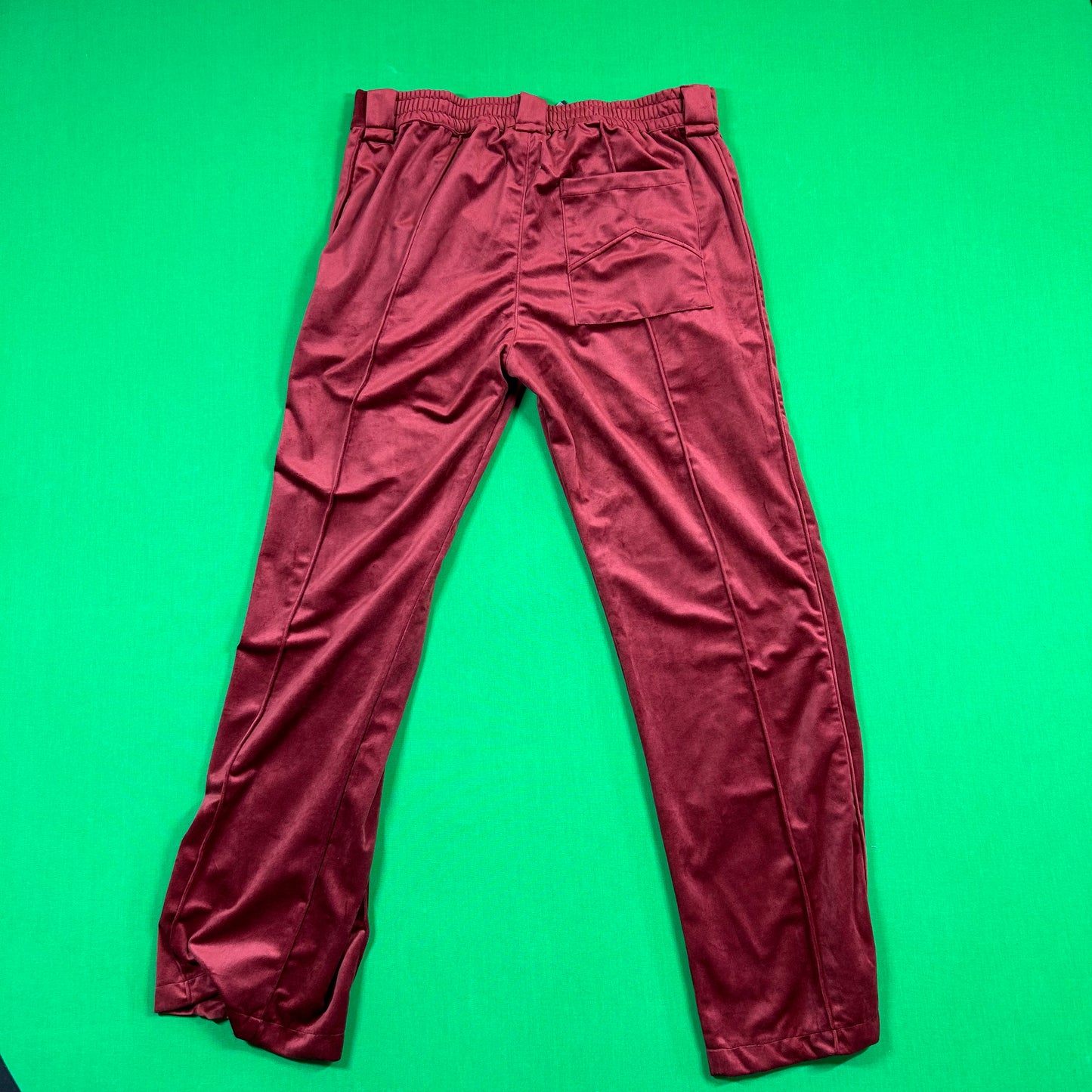 Rhude Velvet Track Pant - Maroon MSRP $1,200