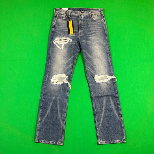 RHUDE Authentic Boxer Indigo Denim Mens Jeans Size 29 MSRP:$748.00