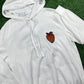 OFF-WHITE 'Apple Logo' White Knite Hoodie - Size Medium