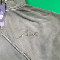Rhude 'Sundry Olive' Quarter Zip Sweatshirt MSRP $750