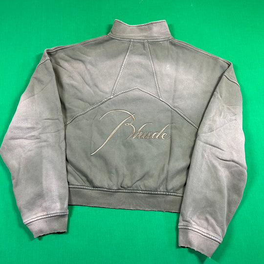 Rhude 'Sundry Olive' Quarter Zip Sweatshirt MSRP $750