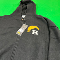 Rhude Moonlight Knit Zip Up Hoodie 'Black/Cream/Yellow' MSRP $2,233