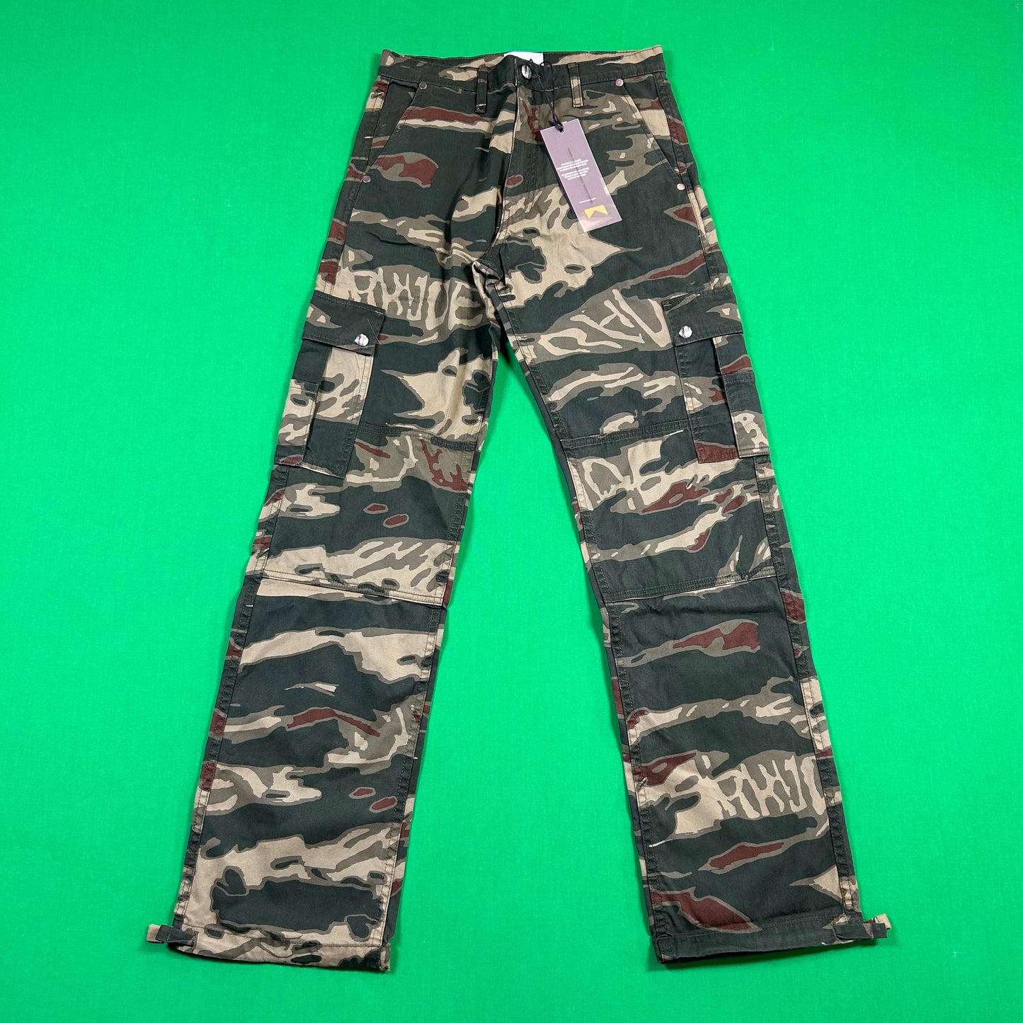Rhude Tiger Camo Green Cargo Pants XS