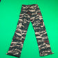 Rhude Tiger Camo Green Cargo Pants XS