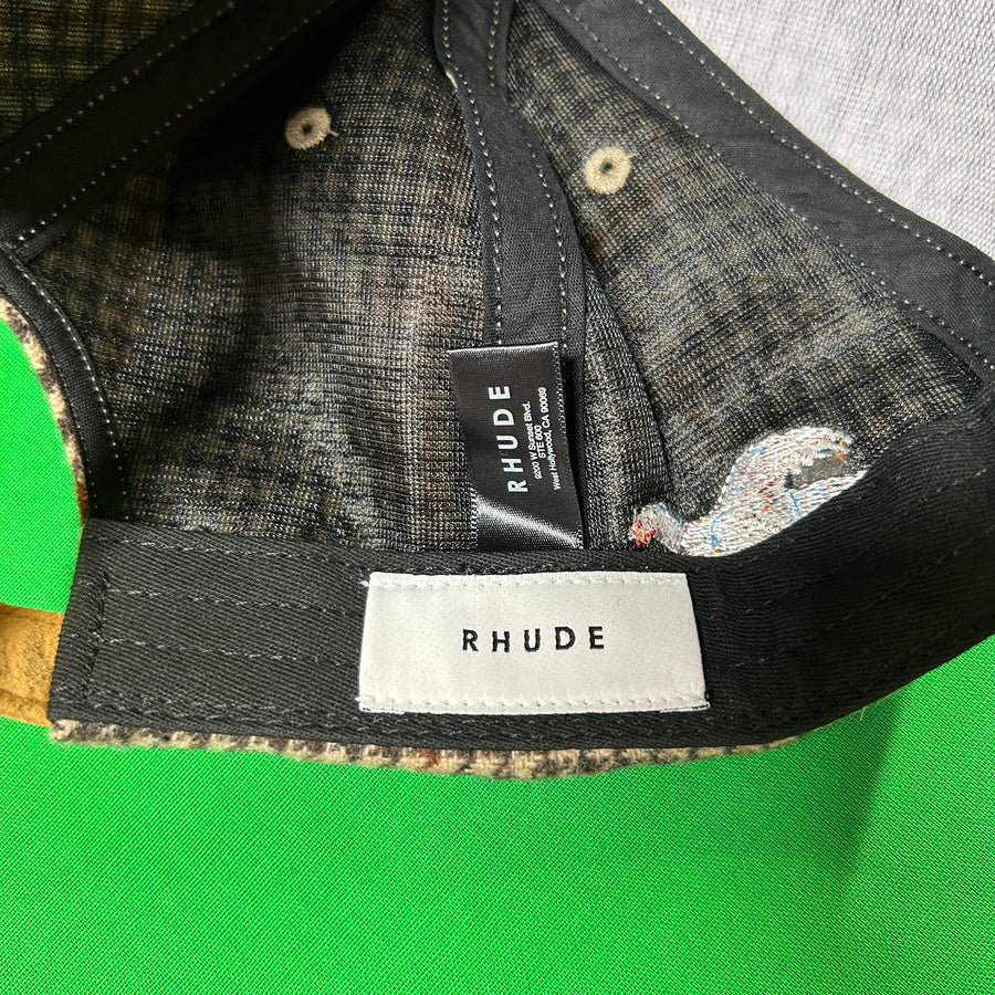 Rhude Houndstooth Duck Hunter SnapBack Hat