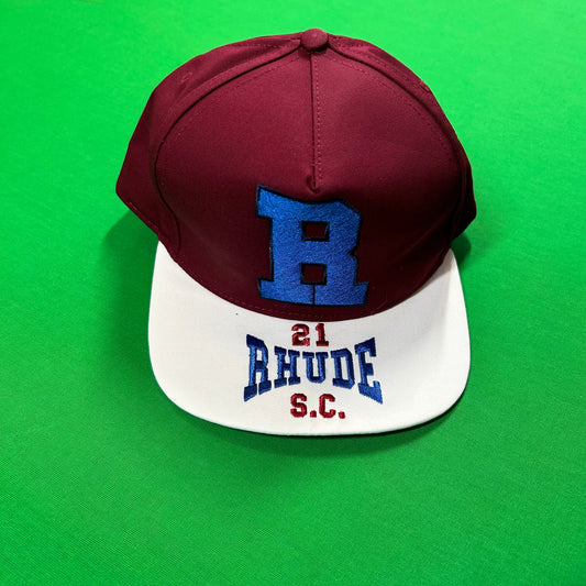 Rhude Hat "R" - Maroon/White