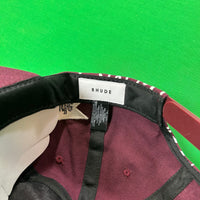 RHUDE Authentic Adjustable Rhepurposed Hat Red MSRP: $198.00 Brand New