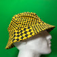 Rhude Checkered Monogram Bucket Hat - Yellow/Black