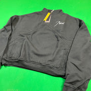 Rhude Men's Black Quarter Zip Heavyweight Embroidered Sweater SM MSRP: $750