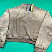 RHUDE Authentic Men's Sundry Camel Heavyweight Embroidered Quarter Zip Sweatshirt MD - MSRP: $750 (Copy)