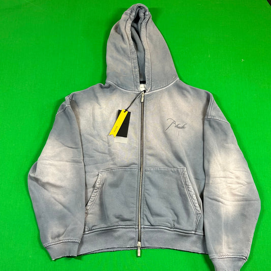 Rhude Zip Up Hoodie 'Sundry Steel'