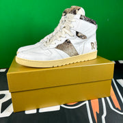 Rhude Rhecess High White Snakeskin Sneaker MSRP:$695.00 Size 11 Mens Shoe