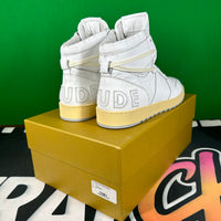 RHUDE Authentic Rhecess Hi Sneaker-White/Grey-MSRP:$685.00 Size 9 Mens Shoe