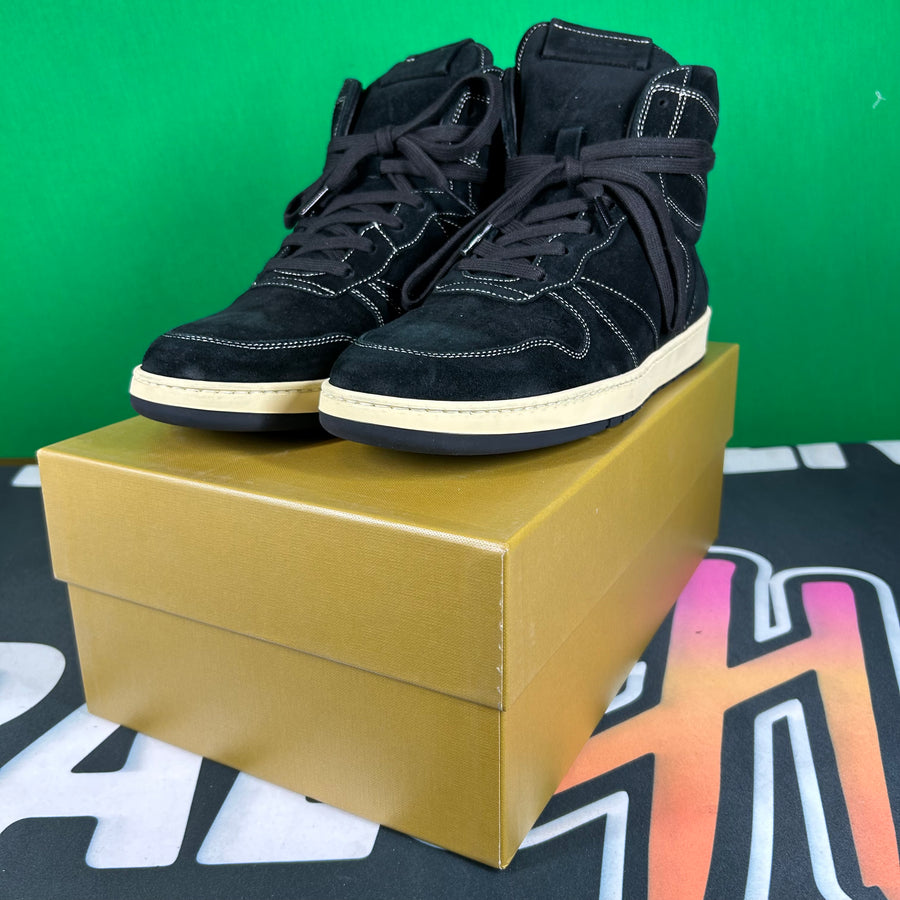 Rhude Rhecess High Black Suede Sneaker-MSRP:$680.00 Size 10 Mens Shoe