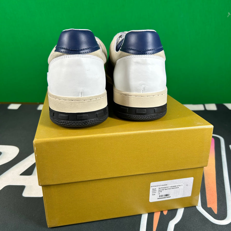 RHUDE Authentic Racing Sneakers White Blue MSRP:$680.00 Size 13 Mens Shoe