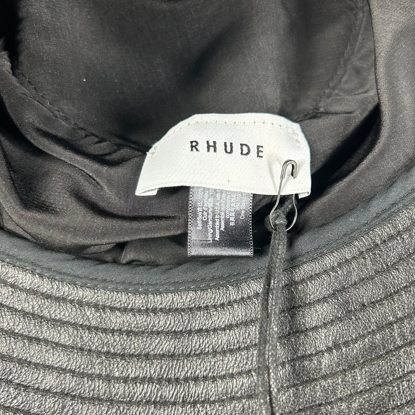 Rhude Leather Bucket Hat - Black MSRP: $750