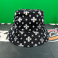 Rhude Cross Bandana Bucket Hat - Black/White