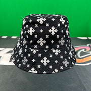 Rhude Cross Bandana Bucket Hat - Black/White