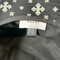 Rhude Cross Bandana Bucket Hat - Black/White