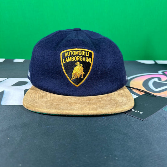 Rhude Lamborghini 63 Hat - Navy Blue/ Brown