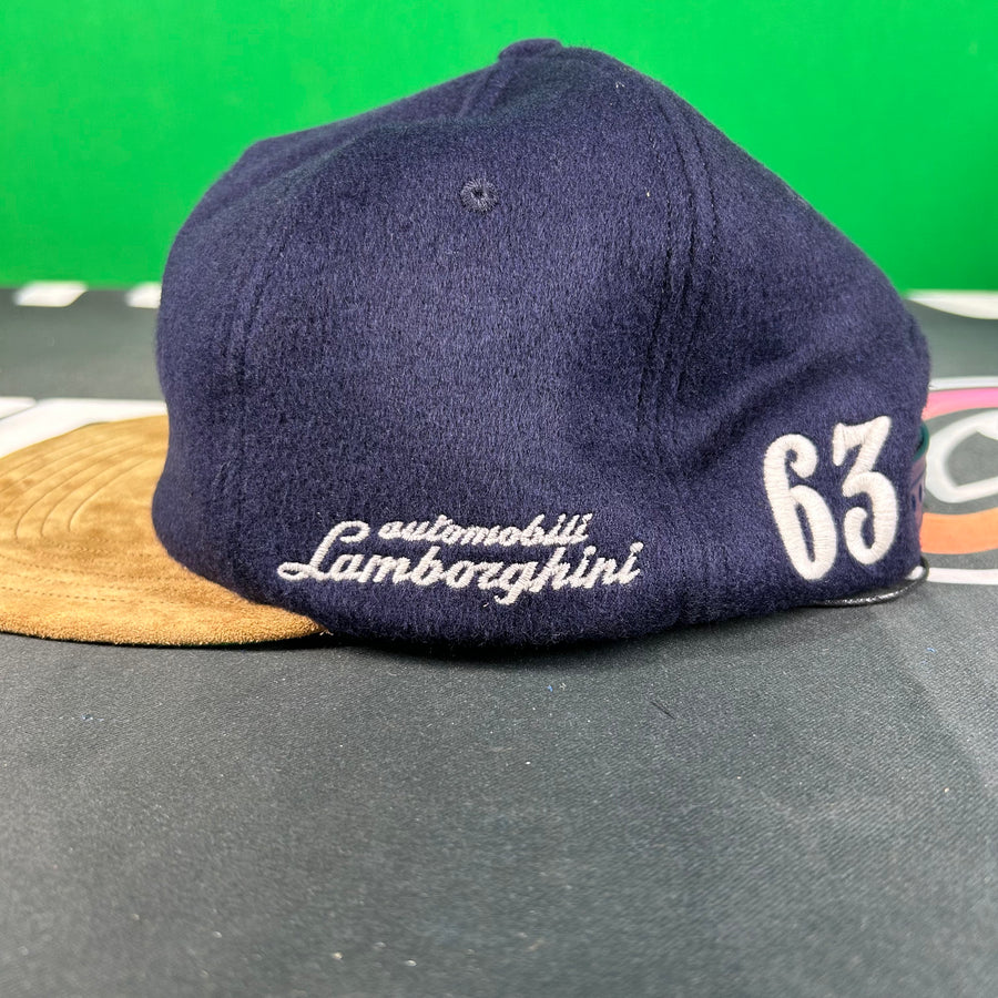 Rhude Lamborghini 63 Hat - Navy Blue/ Brown