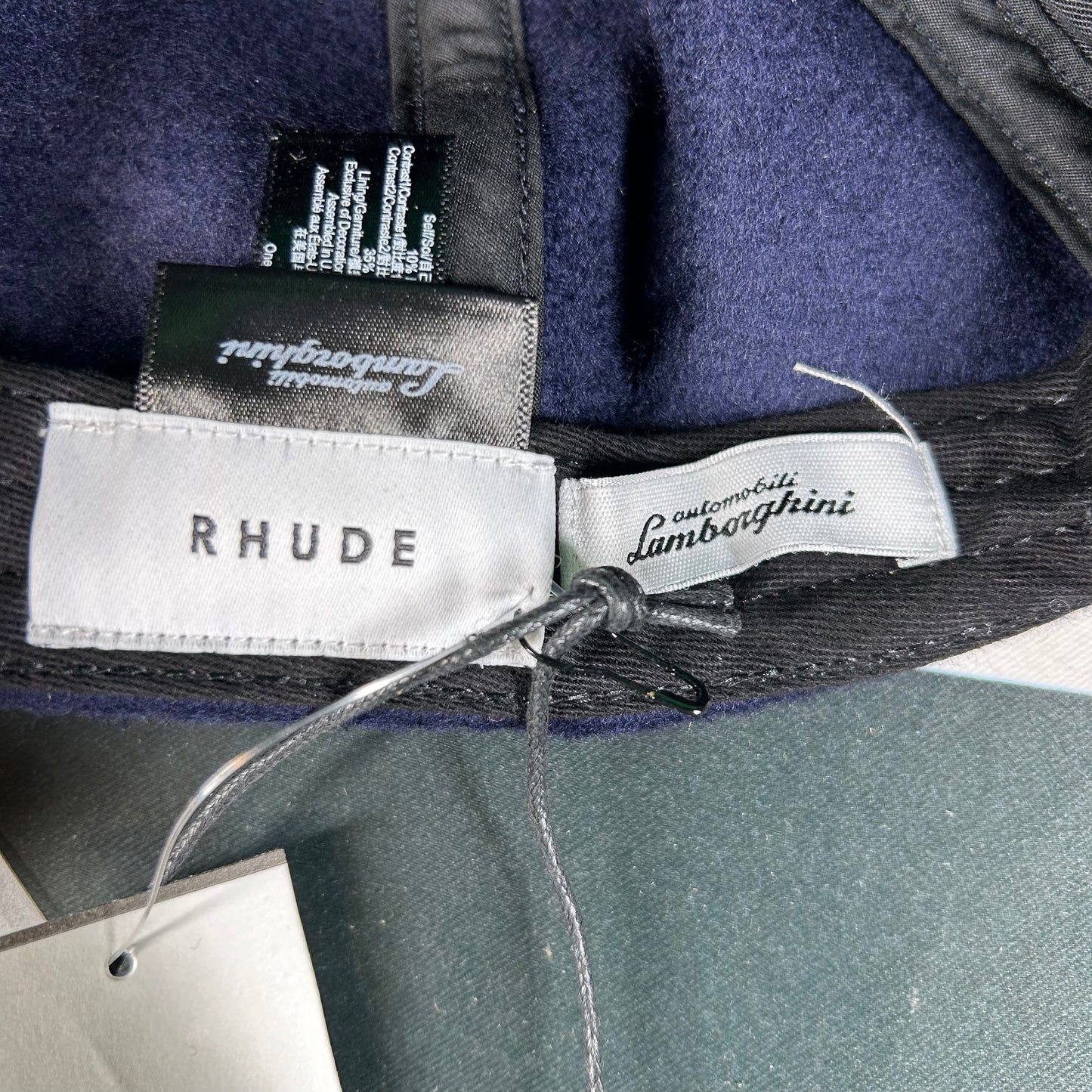 Rhude Lamborghini 63 Hat - Navy Blue/ Brown