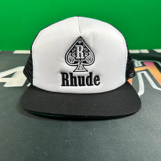 Rhude Spade Trucker Hat Black/White MSRP $192