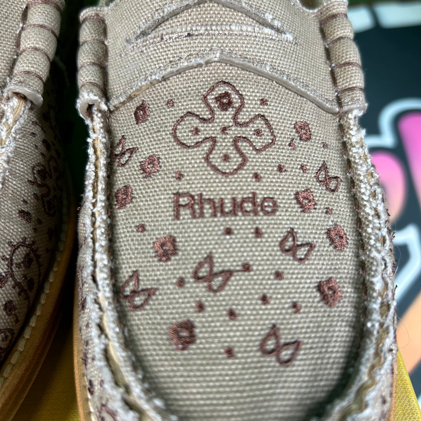 RHUDE Authentic  Men's Slip On Loafer Shoes Bandana Brown Size 10M MSRP $608