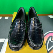 RHUDE Authentic Men's Slip On Loafer Shoes 'Black Croc' Size 10M MSRP $695