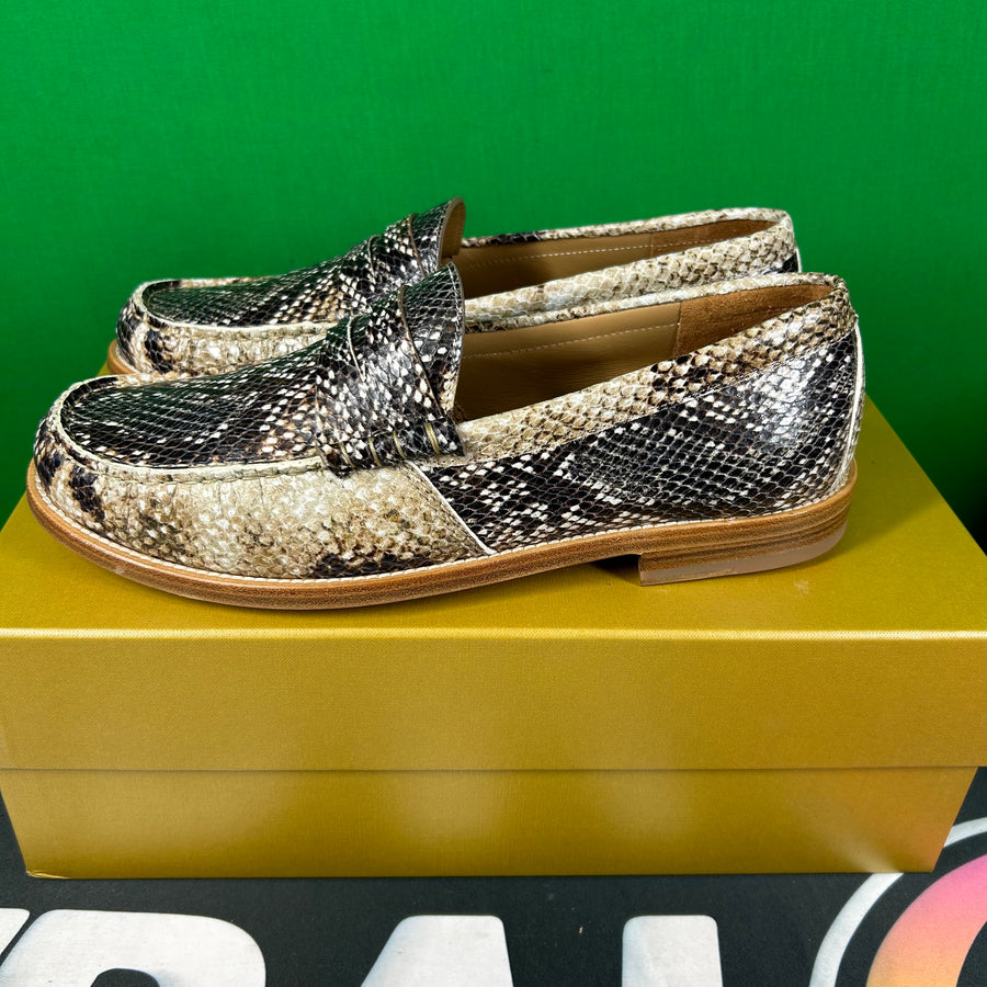Rhude Men's Slip On Snakeskin Penny Loafer Size 12M MSRP $740