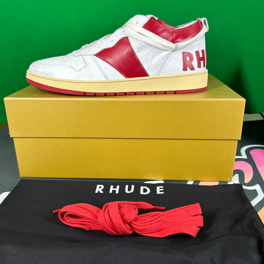Rhude Recess Low Sneaker White/Red - MSRP:$680.00 Size 13 Mens