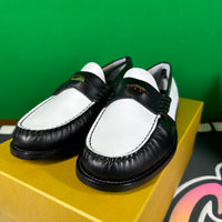 RHUDE Authentic Men's Slip On Loafer Black & White Shoes Size 9M MSRP $595