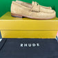 Rhude Suede Tan Slip-On Loafer Shoes