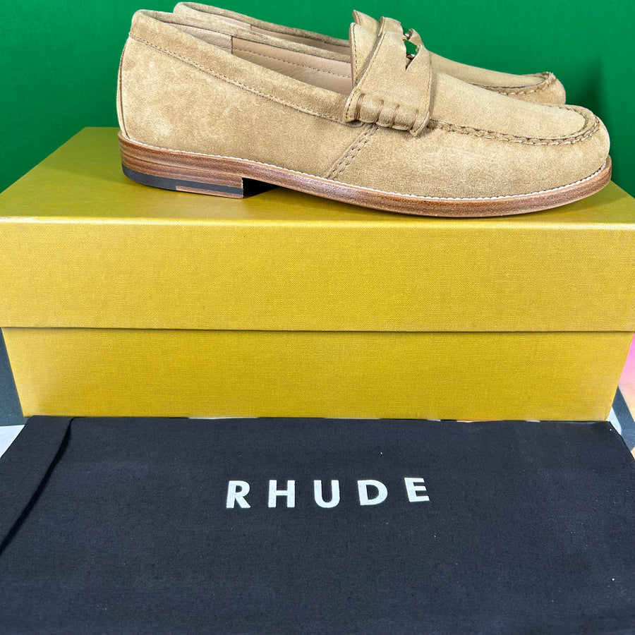 Rhude Men's Slip On Loafer Shoes Tan Size 7M MSRP $595